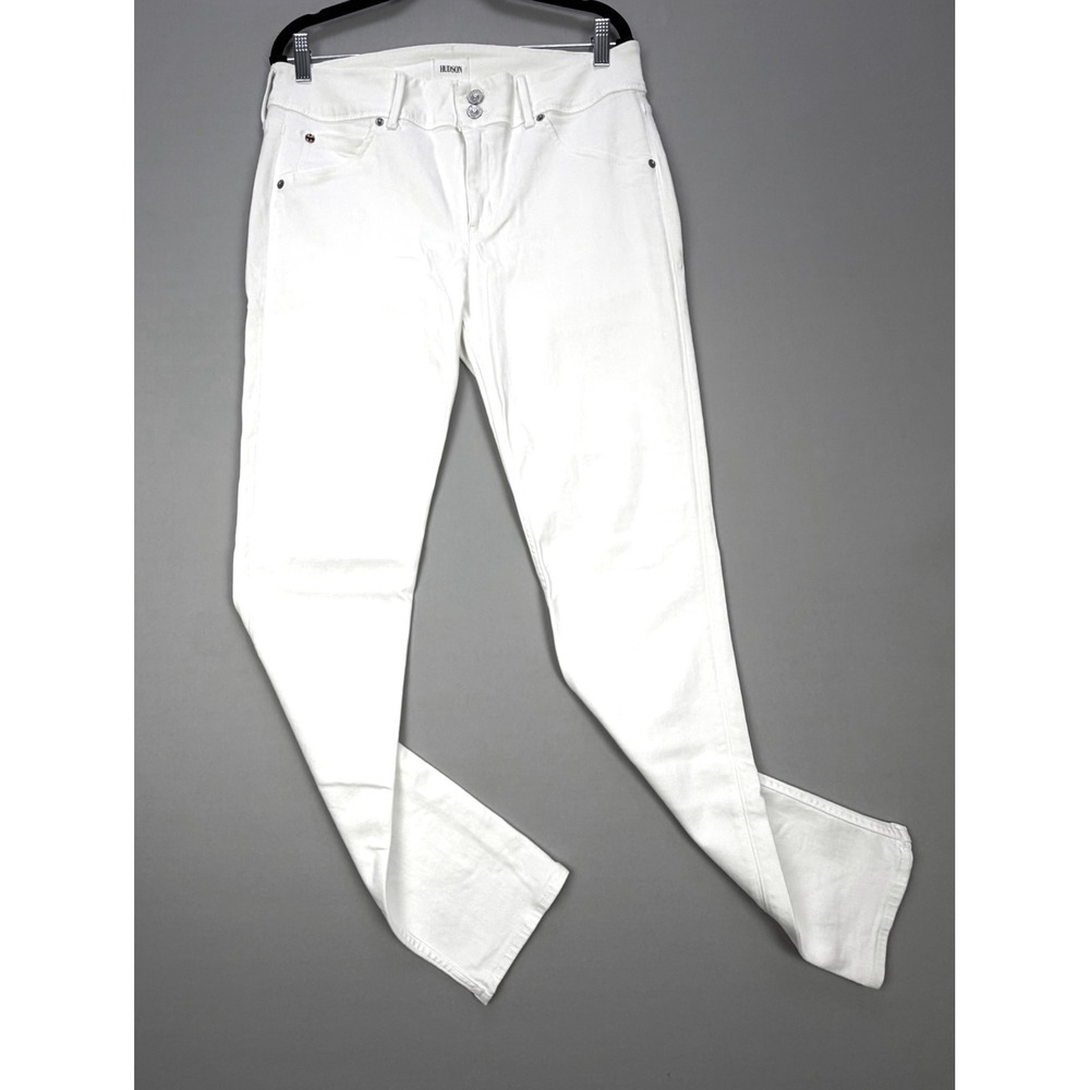 Hudson Collin Midrise Skinny Jeans Double Button Flap Pocket Denim Womens 32x31
